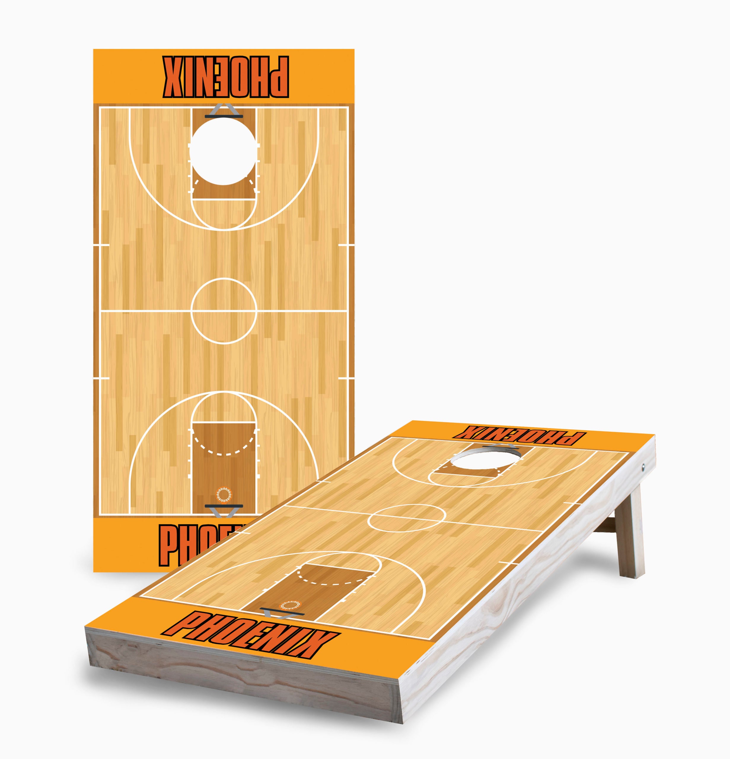 Phoenix Basketball Cornhole Set: 2x4 Boards With 8 Corn Bags - Etsy