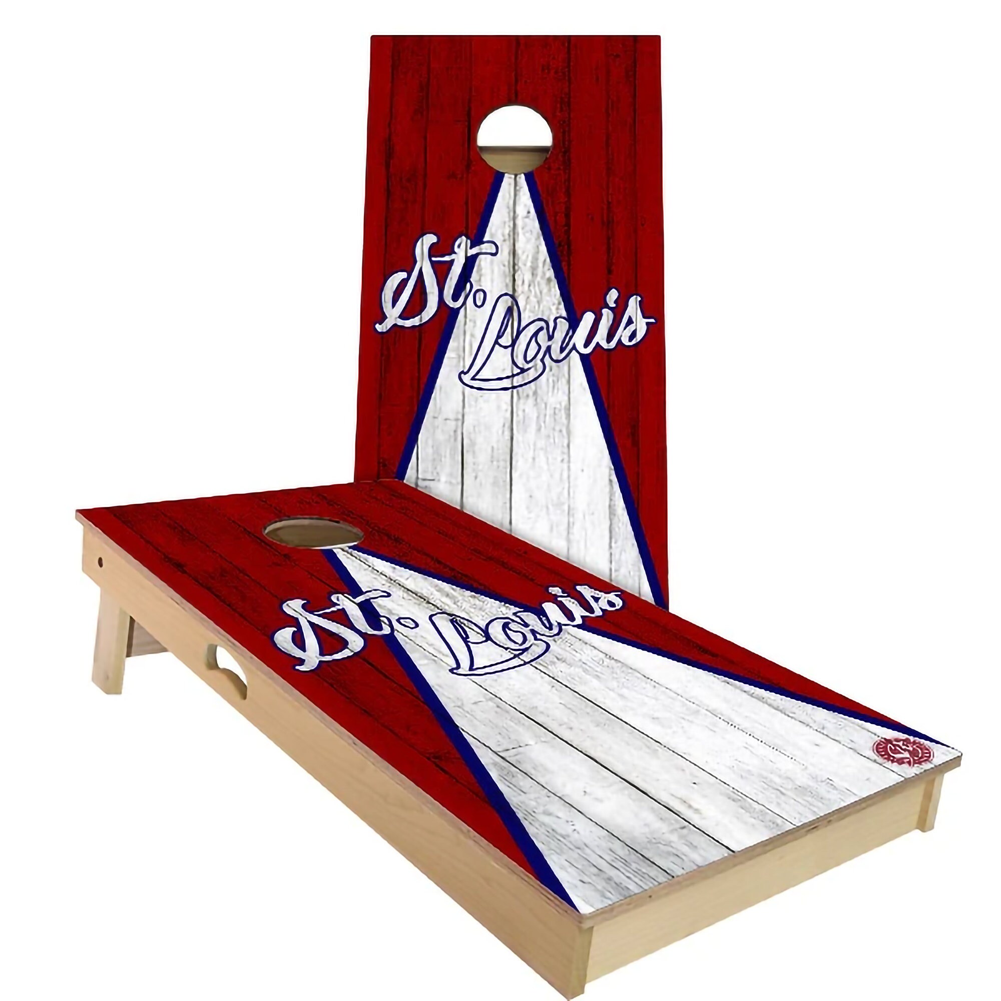 Lids St. Louis Cardinals 2' x 4' Weathered Cornhole Board Set
