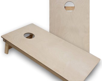 Outdoor Cornhole Boards, Wood 2x4 Regulation (Includes 8 Corn Bags)