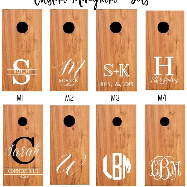 Custom Cornhole for Weddings Etsy