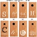 Custom Monogram Cornhole Boards - Personalized Wedding Gift for Bride, Groom, Engagement, Anniversary, Family - Outdoor Lawn Game
