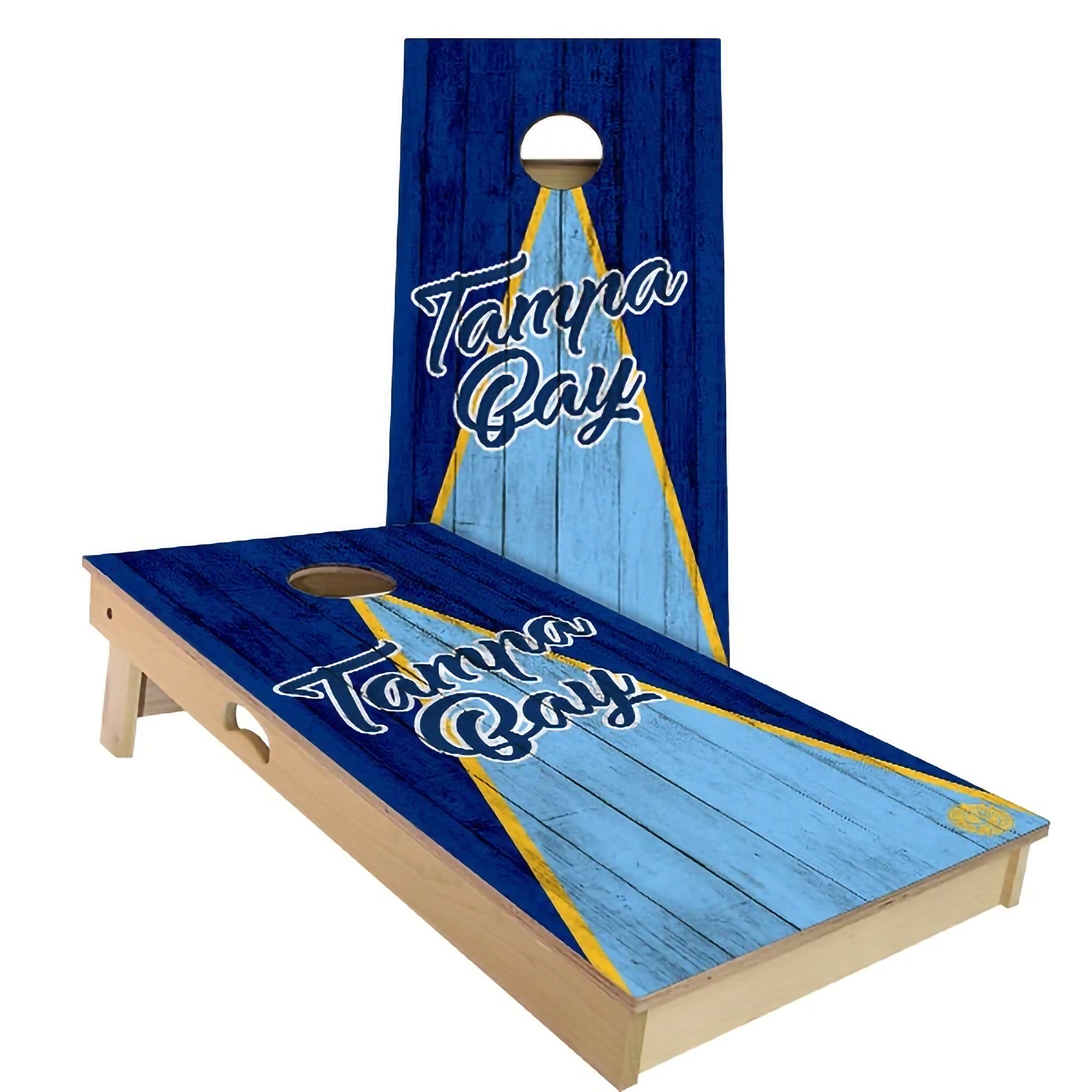 Tampa Bay Triangle Baseball Cornhole Boards Outdoor Lawn - Etsy