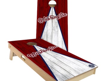 Washington Triangle Cornhole Boards - Outdoor Lawn Game with Bags
