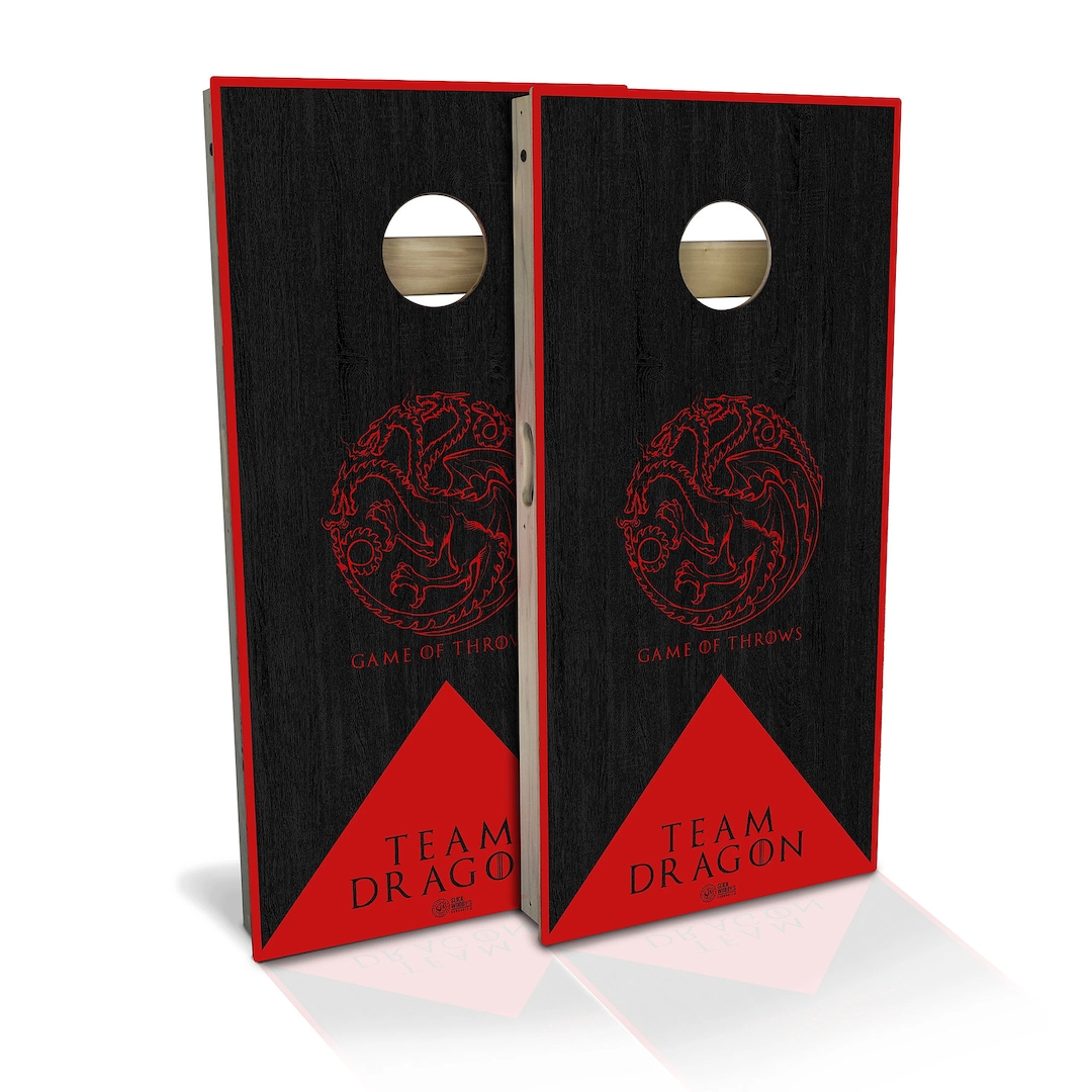 Game of Throws Team Dragon Cornhole Boards Outdoor Lawn Etsy 日本