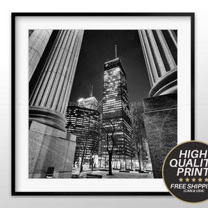 Wall Art Montreal, Black and White Photo, Canvas Print, Montreal Quebec, Home Decoration, Photo Print, Montreal Photo Print, Fine Art Print