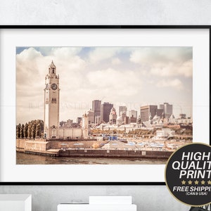 Montreal Clock Tower Poster, Fine Art Photography, Home Decor Montreal, Old Port Photo Print, Fine Art Photography Montreal, Montreal Poster