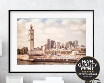 Montreal Clock Tower Photo Print, Old Port, Fine Art Photography