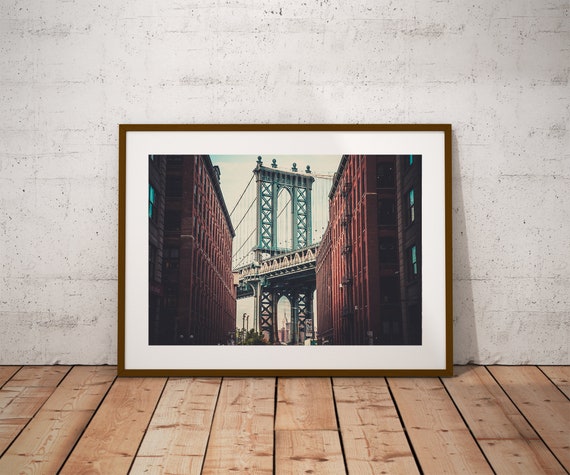 NEW YORK CITY Manhattan Bridge | Poszterek, Művészeti nyomatok, Falfestmények
