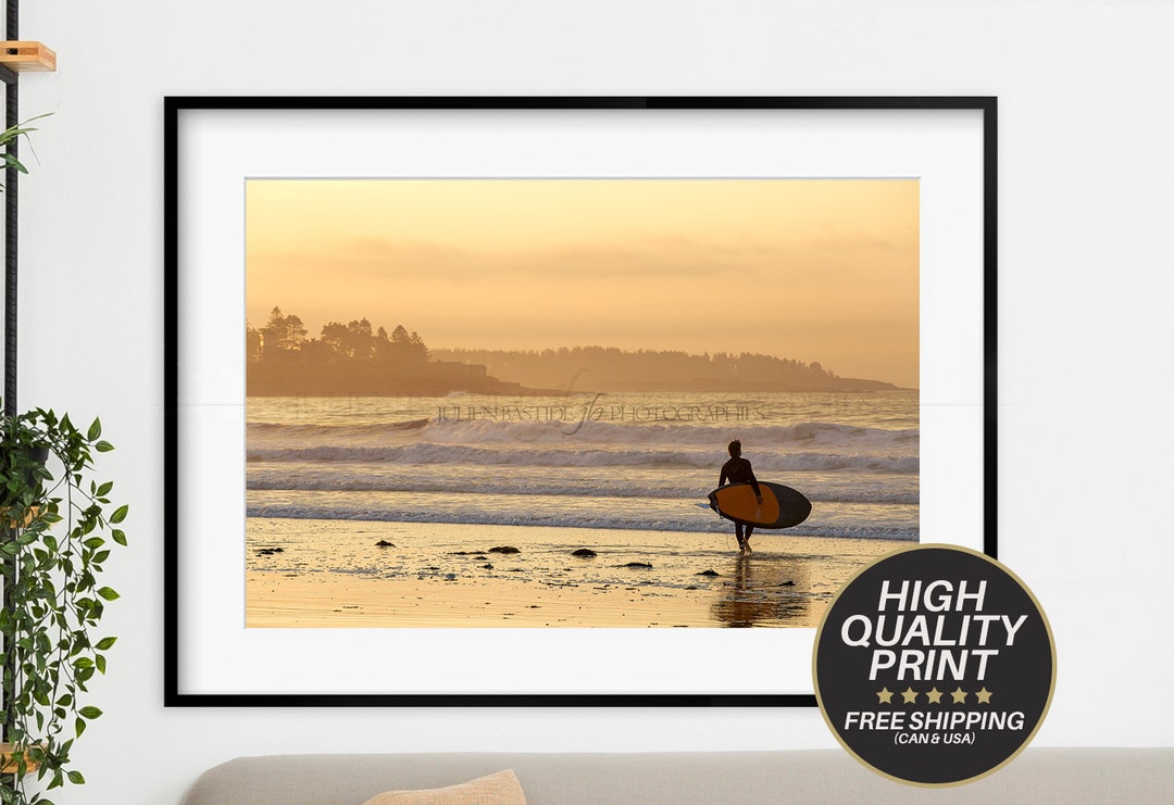 Surf Print, Beach Wall Art, Coastal Landscape, Ocean Art, Higgins Beach