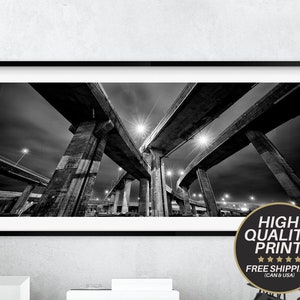 Montreal Panoramic, Turcot Interchange, Fine Art Photography, Home Decor, Architecture Print, Fine Art Photography Montreal, Montreal Poster