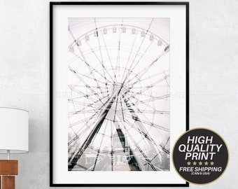 Montreal Ferris Wheel, Montreal Art Photography, Old Port of Montreal, Home Decor Montreal, Fine Art Photography Montreal, Montreal Landmark