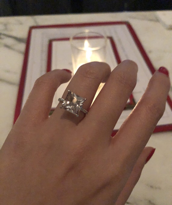 3 ct morganite on sale ring