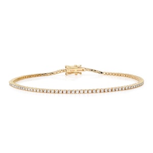 Natural Diamond Tennis Bracelet TCW 1 ct. / Luxury Bracelet / Gift for Her