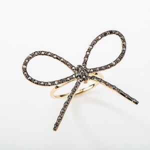 Diamond Big Ribbon Ring image 3