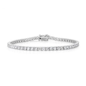 Natural Diamond Tennis Bracelet TCW 4.65 ct. / Luxury Bracelet / Gift for Her