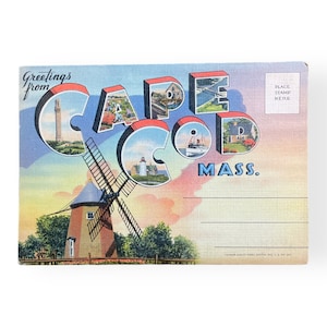 Vintage Greetings from Cape Cod Mass.zz Souvenir Folder - 1940s / 1950s