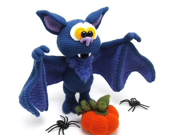 Chauve-souris - Modèle de crochet Amigurumi de Dinegurumi - Téléchargement instantané - PDF en allemand et anglais