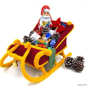 Reindeer Sleigh amigurumi crochet pattern from Dinegurumi direct download PDF in german and english image 4