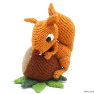 Squirrels amigurumi crochet pattern from Dinegurumi direct download PDF in german and english image 3