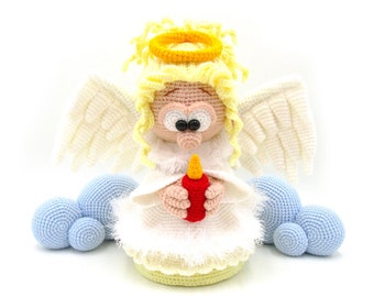 Angel - amigurumi crochet pattern, doll, grief, pleasure, love, christmas, advent, Dinegurumi, pdf, download, german, english