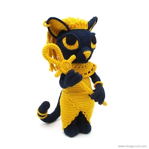 Bastet - amigurumi crochet pattern from Dinegurumi - direct download - PDF in german and english
