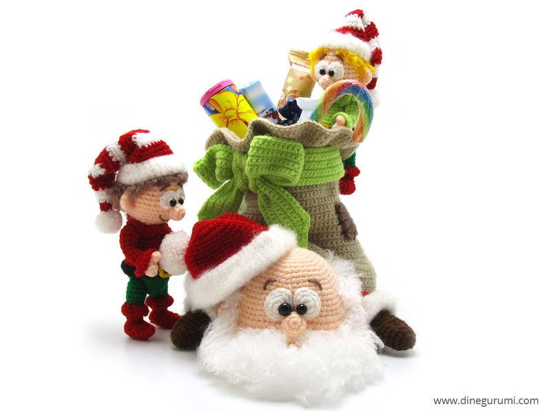 Santa Claus amigurumi crochet pattern from Dinegurumi direct download PDF in german and english image 7