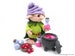 Poison Dwarf - amigurumi pattern, imp, gnome, flasks, cauldron, Dinegurumi, pdf, german, english