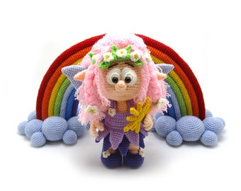 Little Pixie - amigurumi crochet pattern from Dinegurumi, german english