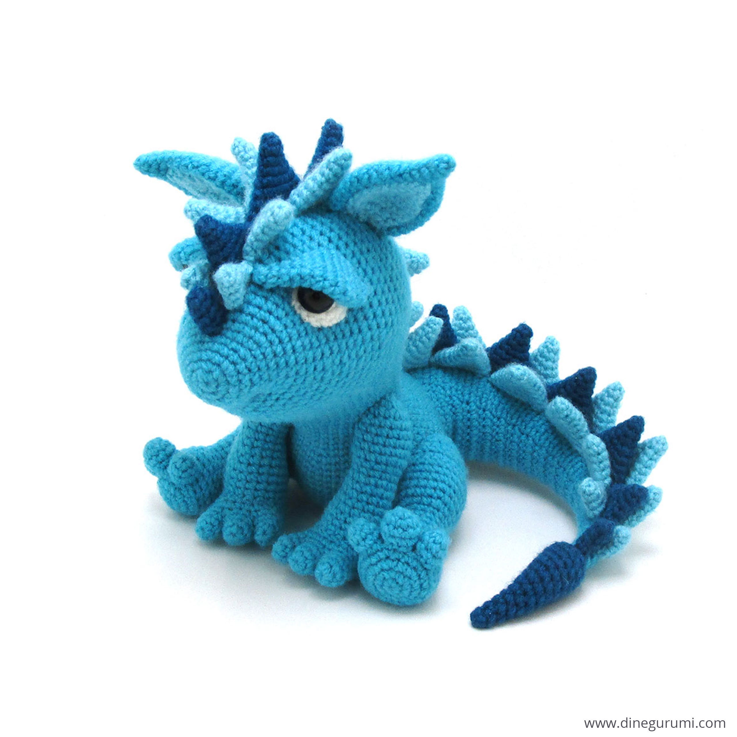  Spikey The Dinosaur Crochet Kit - Crochet Animals Kit