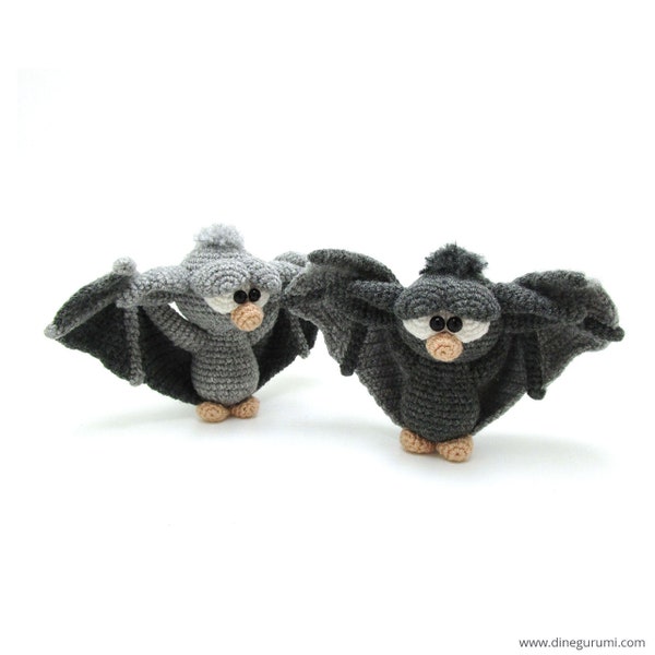 Little Bat - amigurumi crochet pattern from Dinegurumi - direct download - PDF in german and english