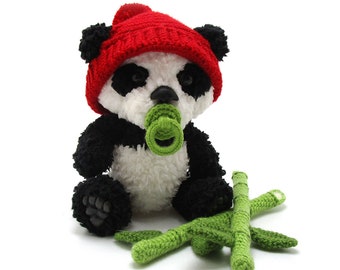 Panda Baby - Amigurumi Häkelanleitung von Dinegurumi - Sofortdownload - PDF in deutsch und englisch