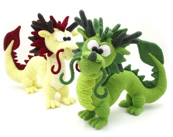 Dragon Long - amigurumi crochet pattern - lucky charm - new year - zodiac
