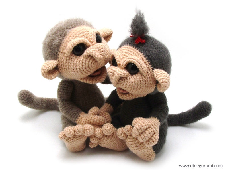 amigurumi crochet pattern Little Monkeys