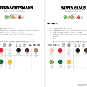 Santa Claus amigurumi crochet pattern from Dinegurumi direct download PDF in german and english image 8