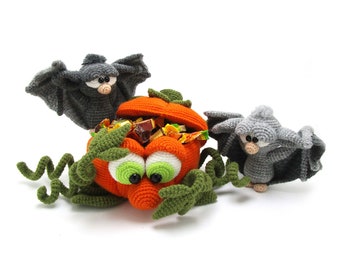 Halloween - amigurumi crochet pattern from Dinegurumi, german english