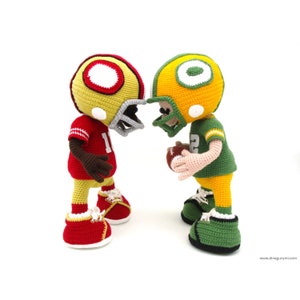 Touchdown Amigurumi Crochet Pattern Football Figure Gift for Fans ...