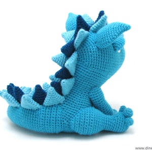 Spikey Patrón de crochet Amigurumi de Dinegurumi Descarga instantánea PDF en alemán e inglés imagen 4