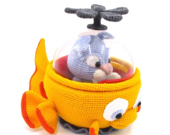 Fishmarine - amigurumi crochet pattern from Dinegurumi, german english