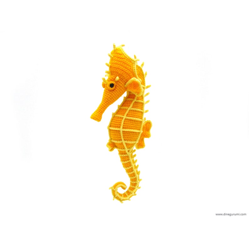 Seahorse amigurumi crochet pattern from Dinegurumi direct download PDF in german and english image 8