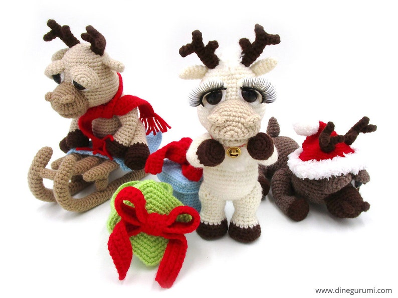 Little Reindeers amigurumi crochet pattern from Dinegurumi direct download PDF in german and english image 5