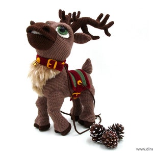 Reindeer Sleigh amigurumi crochet pattern from Dinegurumi direct download PDF in german and english image 3