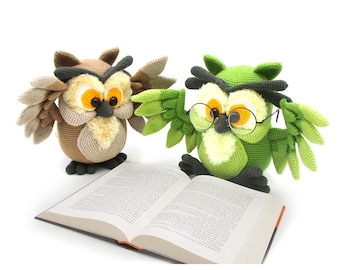 Owl - amigurumi crochet pattern from Dinegurumi - direct download - PDF in german and english