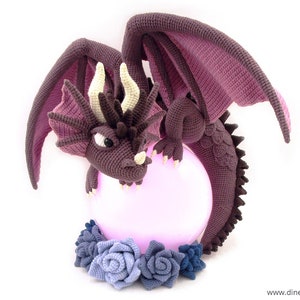 Lampe Dragon Modèle de crochet Amigurumi par Dinegurumi, allemand anglais image 8