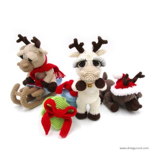 Little Reindeers amigurumi crochet pattern from Dinegurumi direct download PDF in german and english image 1