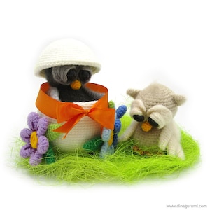 Little Owls - amigurumi crochet pattern from Dinegurumi - direct download - PDF in german and english