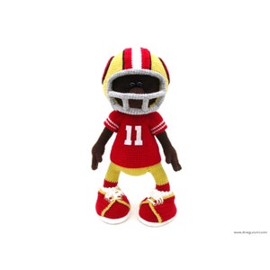 Touchdown Amigurumi Crochet Pattern Football Figure Gift for Fans ...