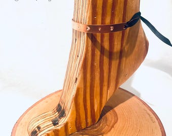 Solid Copper Tie-On Anklet with Hand-Drilled Decorations