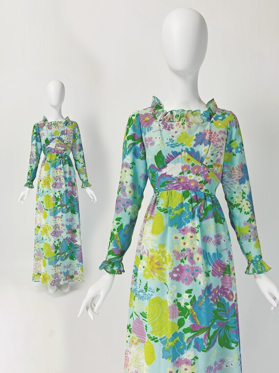 Long Sleeve Maxi Dress Vintage Prom 