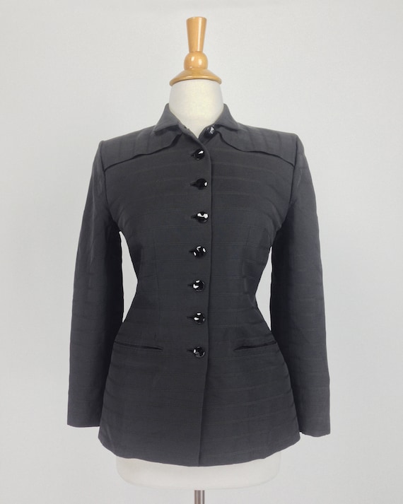 Rare Vintage 40s Gilbert Adrian Blazer, 1940s Jac… - image 1