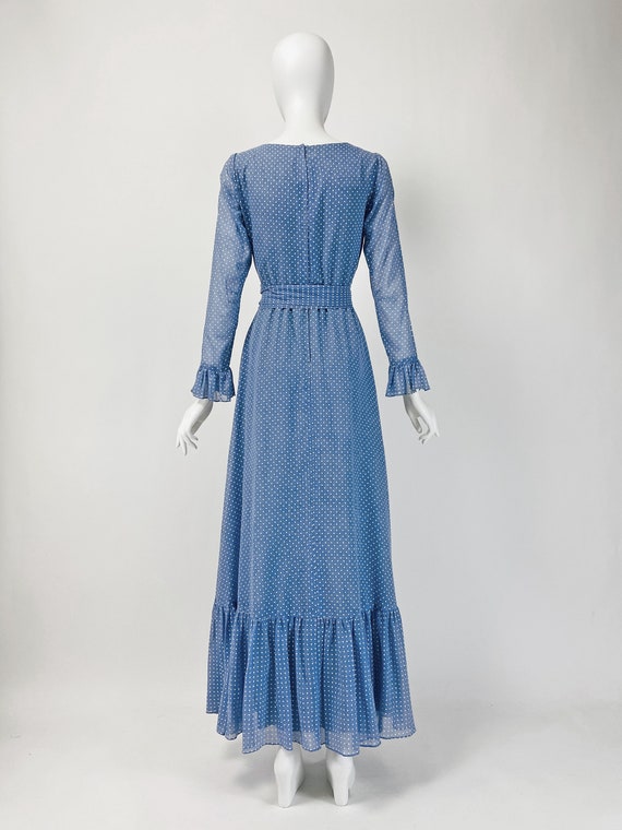 70's Bell Sleeve Cottagecore Floral Maxi Dress main image 1